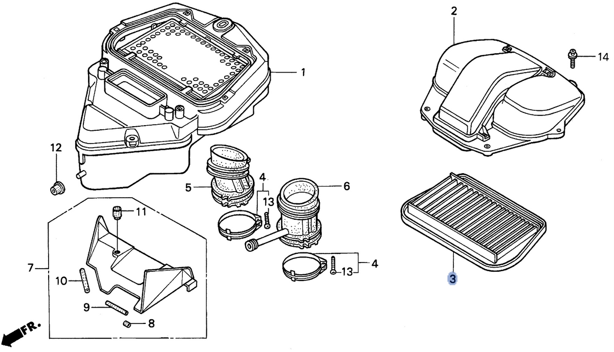 Honda OEM part 17230-MR5-000
