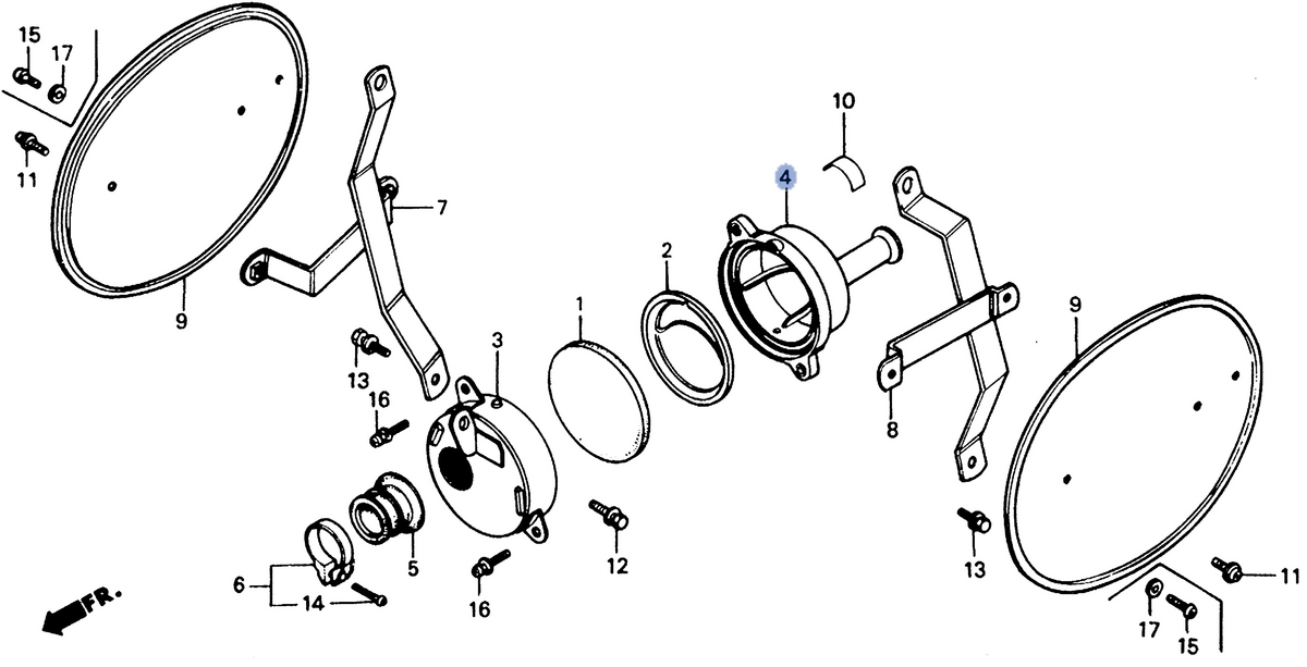 Honda OEM part 17231-165-000