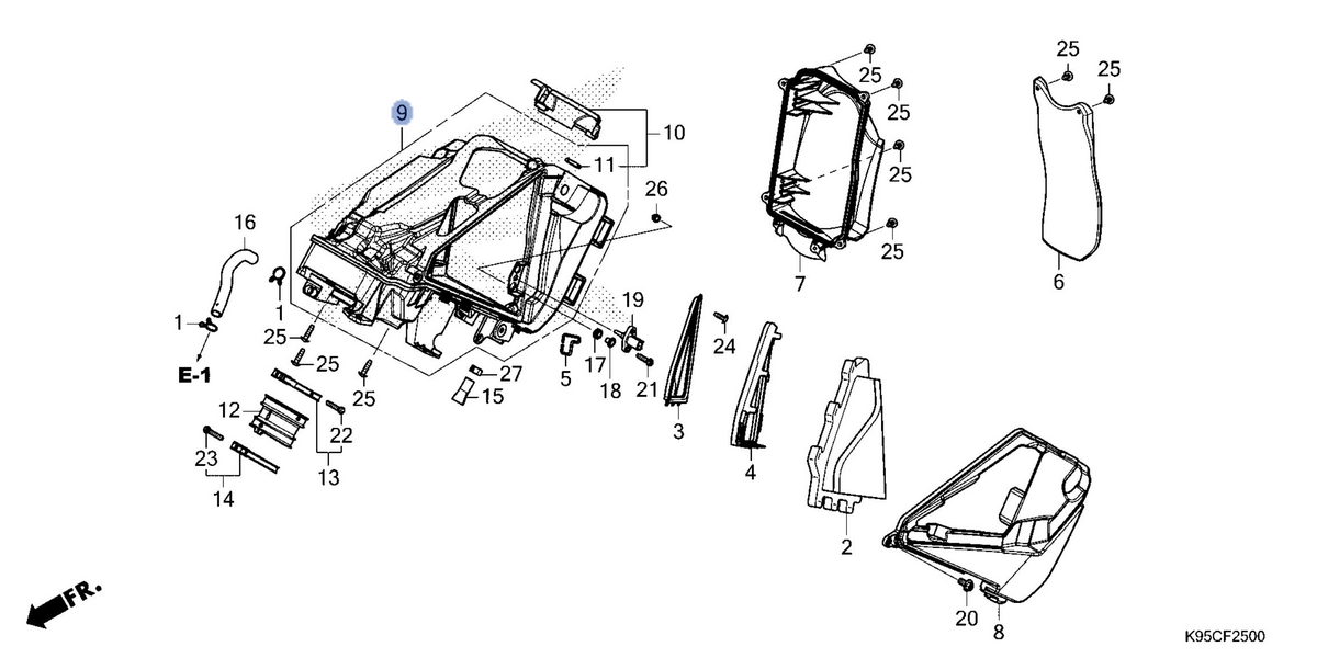 Honda OEM part 17231-K95-AG0
