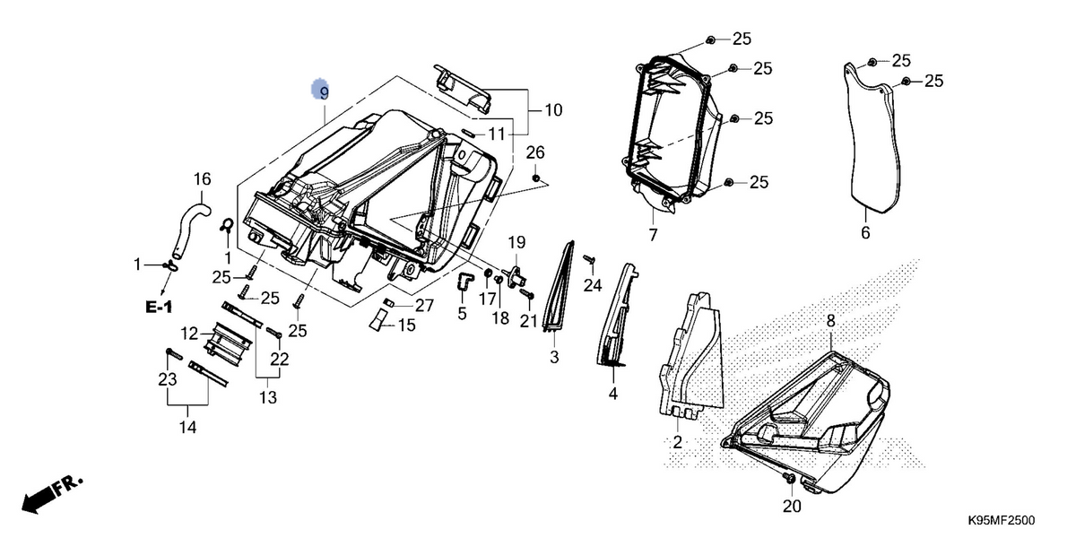 Honda OEM part 17231-K95-DG0