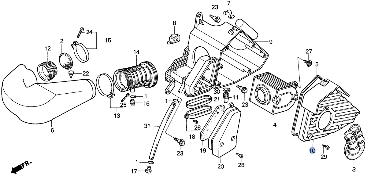 Honda OEM part 17231-KS4-000