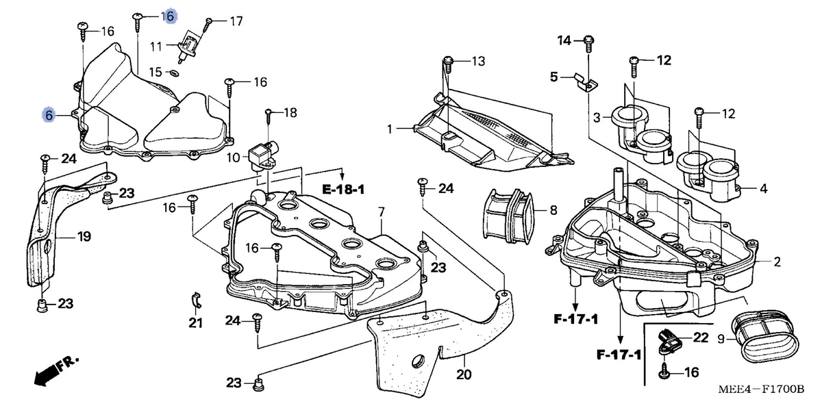 Honda OEM part 17231-MEE-670