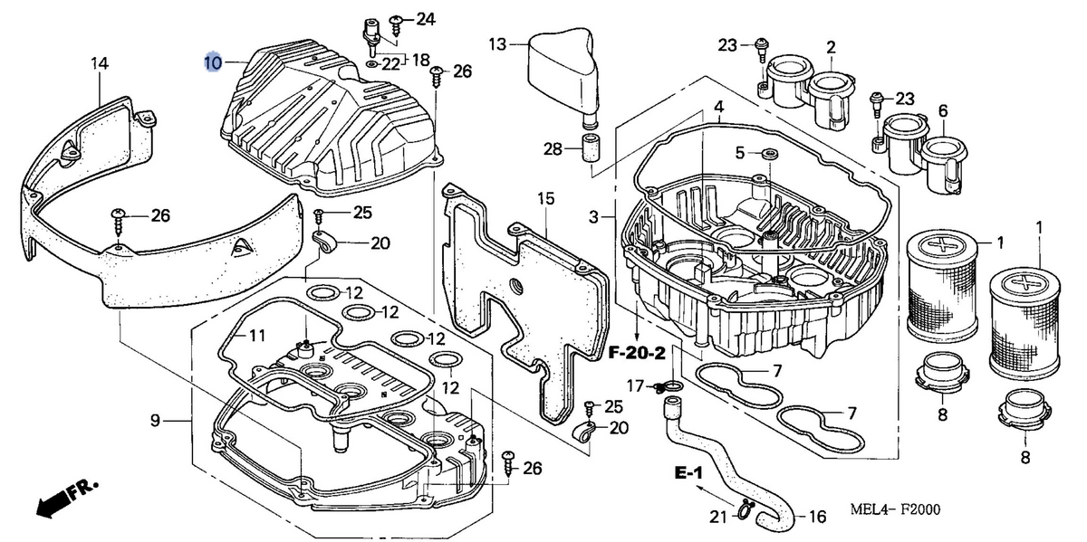 Honda OEM part 17231-MEL-000