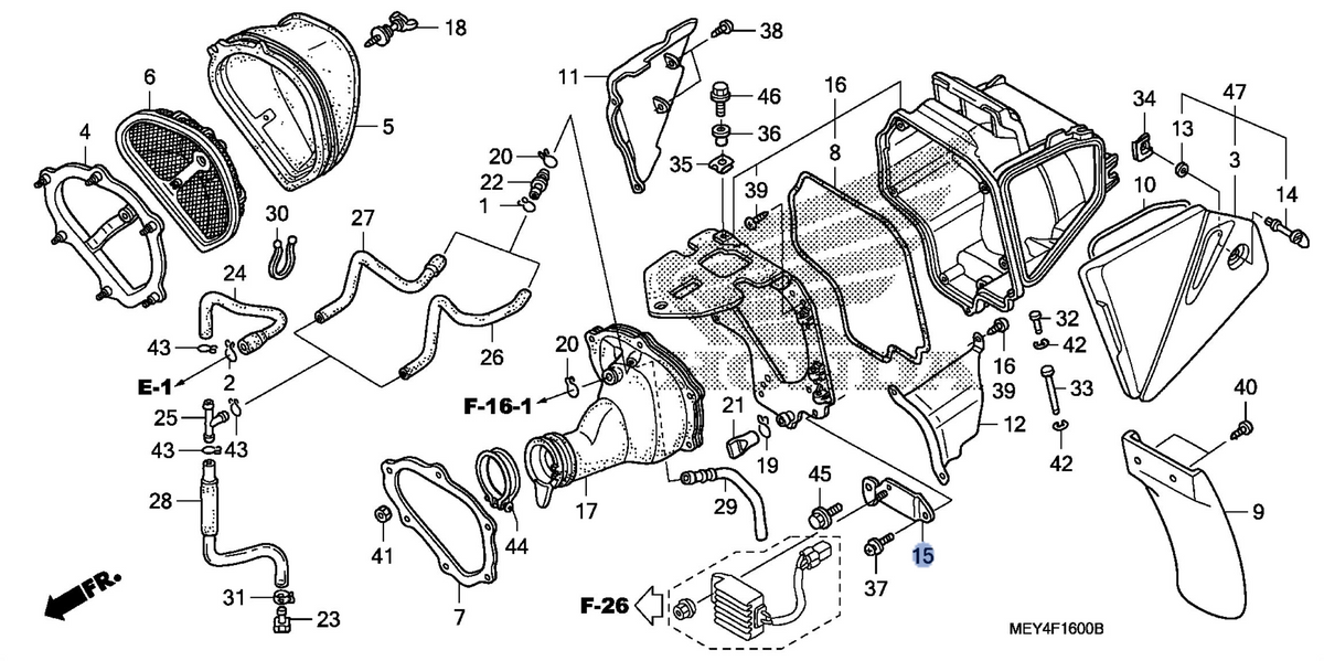 Honda OEM part 17231-MEY-670