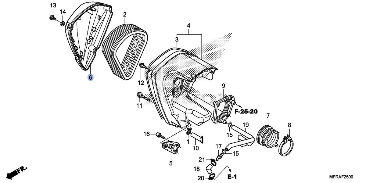 Honda OEM part 17231-MFR-670