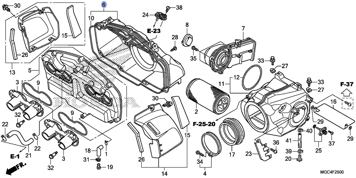 Honda OEM part 17231-MGC-000