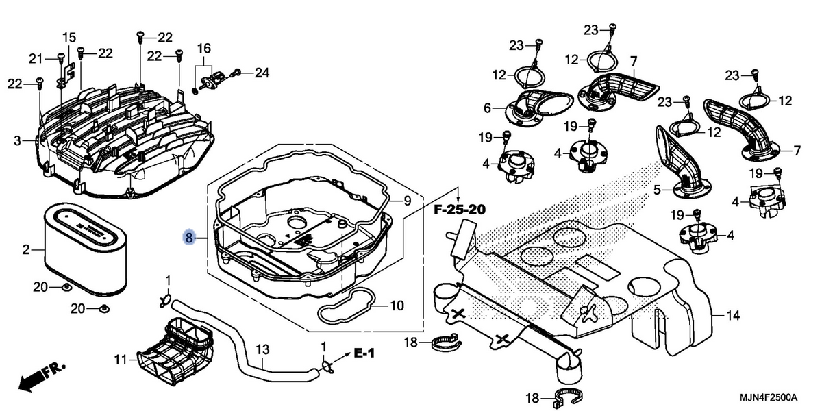 Honda OEM part 17231-MJN-A00