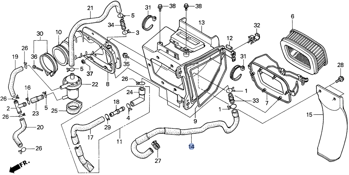 Honda OEM part 17231-MY6-670