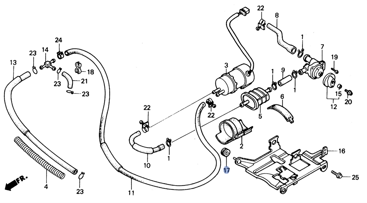 Honda OEM part 17232-898-000