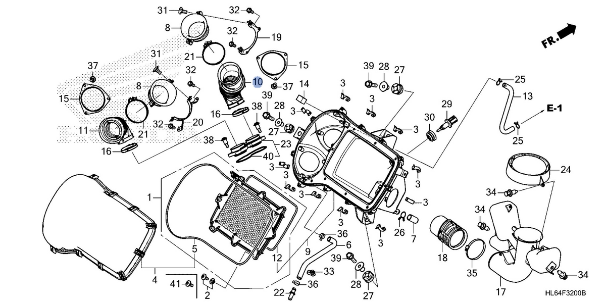 Honda OEM part 17232-HL6-A00