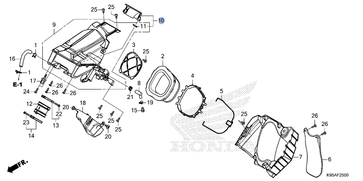 Honda OEM part 17232-K95-AA0