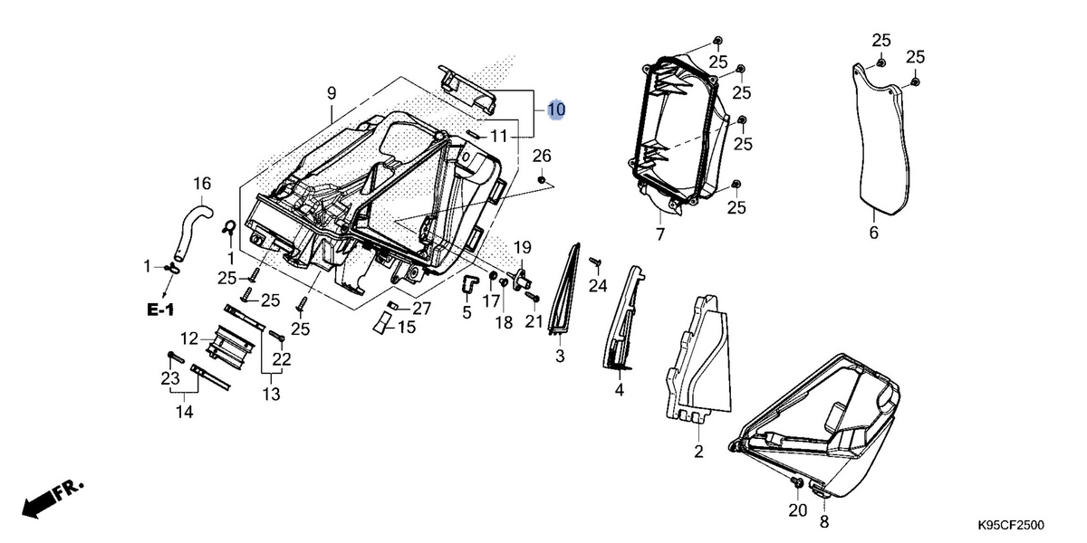 Honda OEM part 17232-K95-AG0