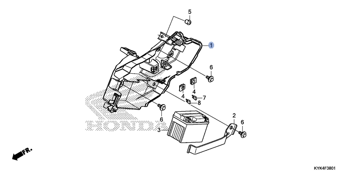 Honda OEM part 17232-KYK-D10