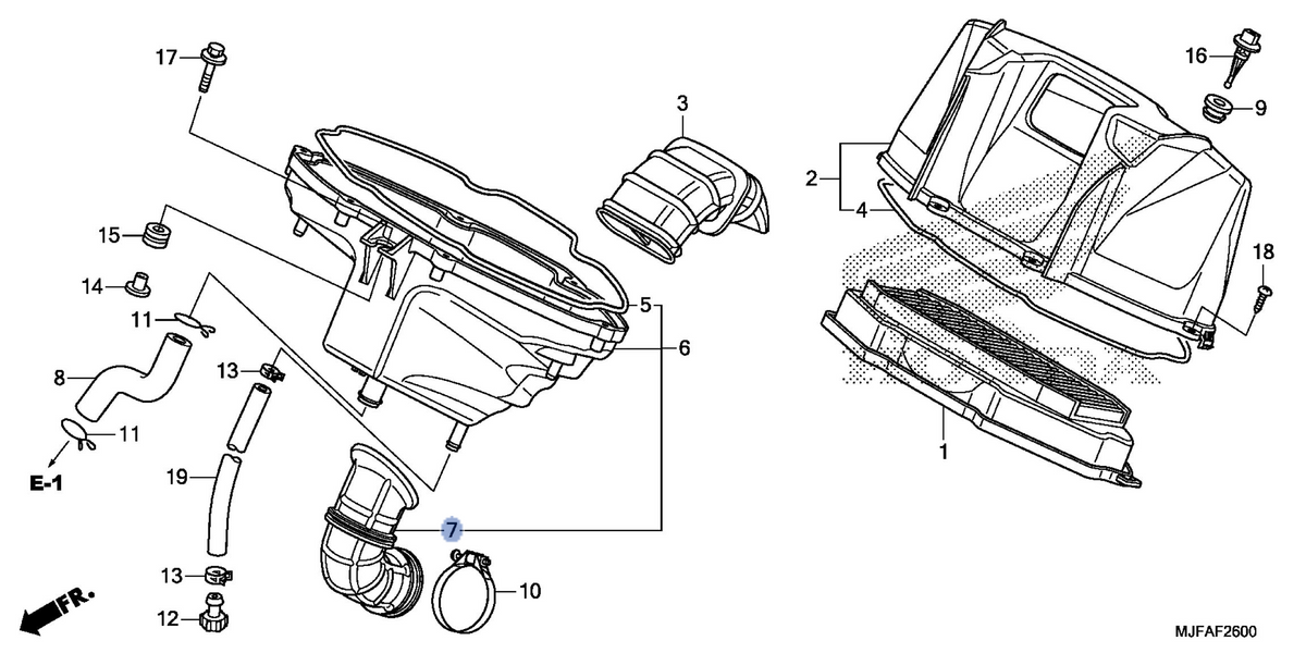Honda OEM part 17232-MGS-L31