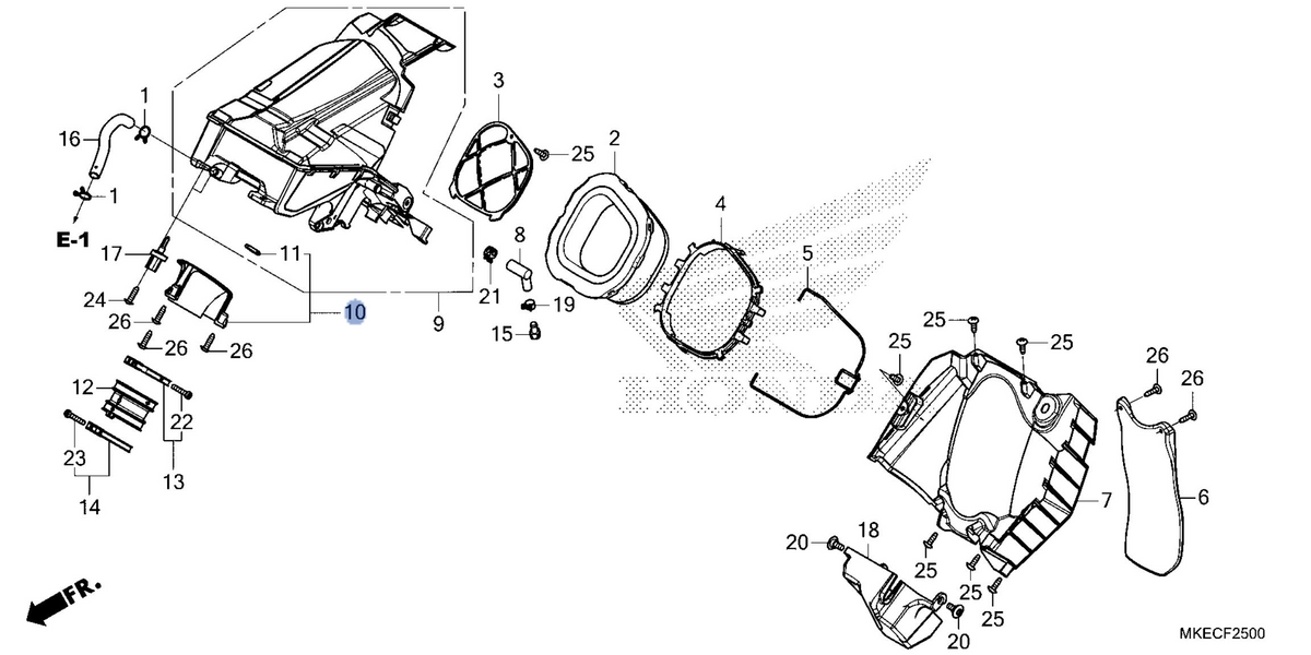 Honda OEM part 17232-MKE-AF0