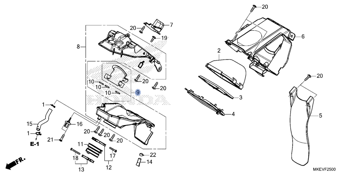 Honda OEM part 17232-MKE-B50
