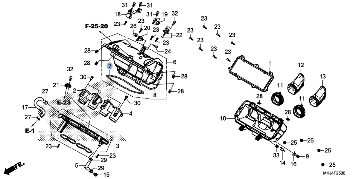 Honda OEM part 17232-MKJ-D00