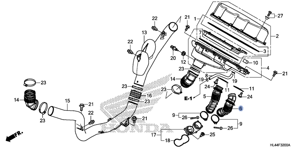 Honda OEM part 17233-HL4-A00