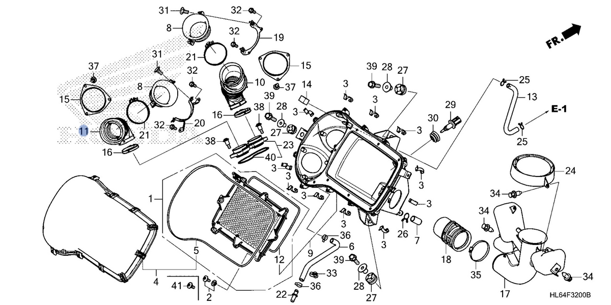 Honda OEM part 17233-HL6-A00