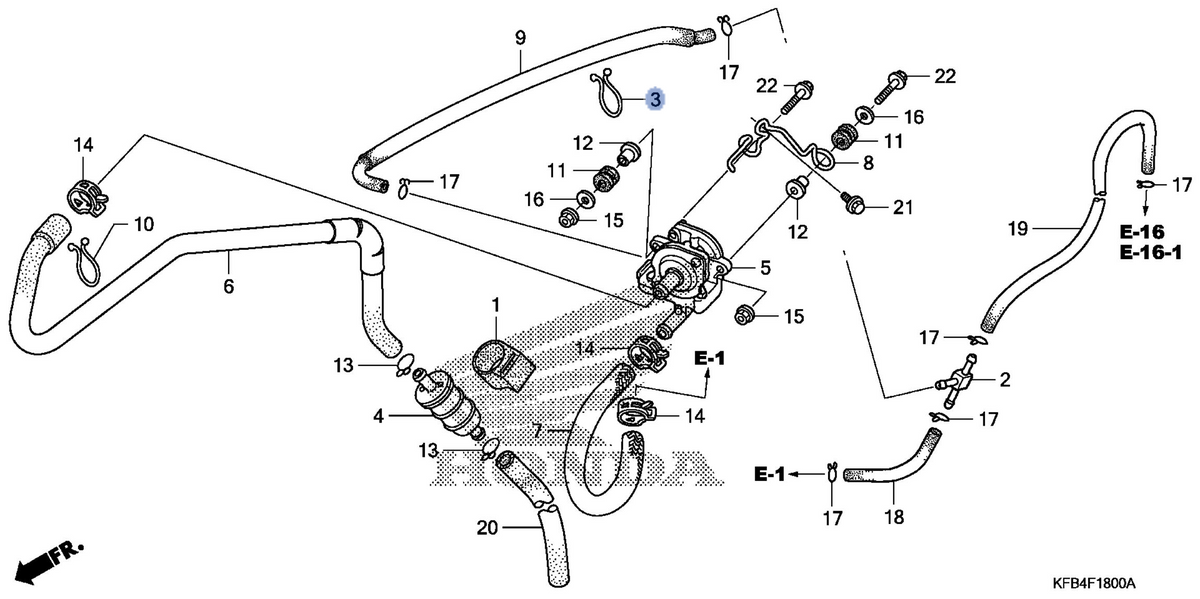 Honda OEM part 17233-KCZ-J20