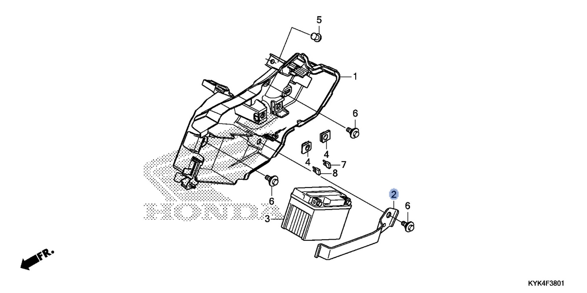 Honda OEM part 17233-KYK-D10