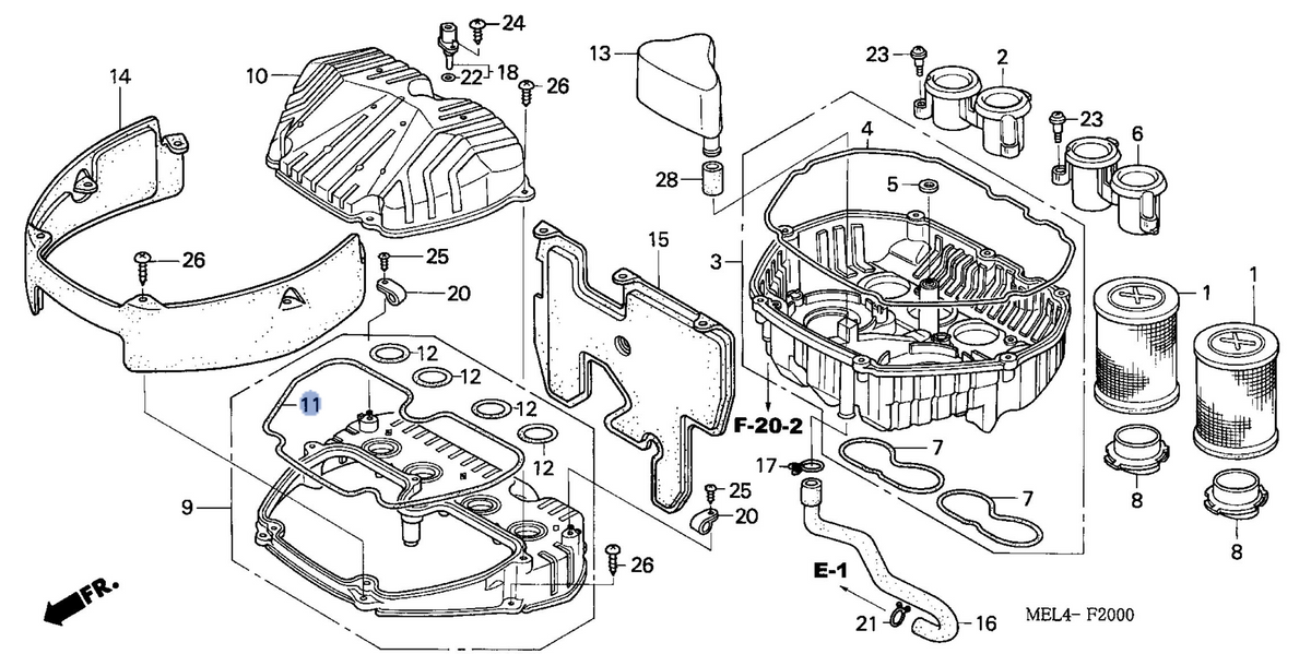 Honda OEM part 17233-MEL-300