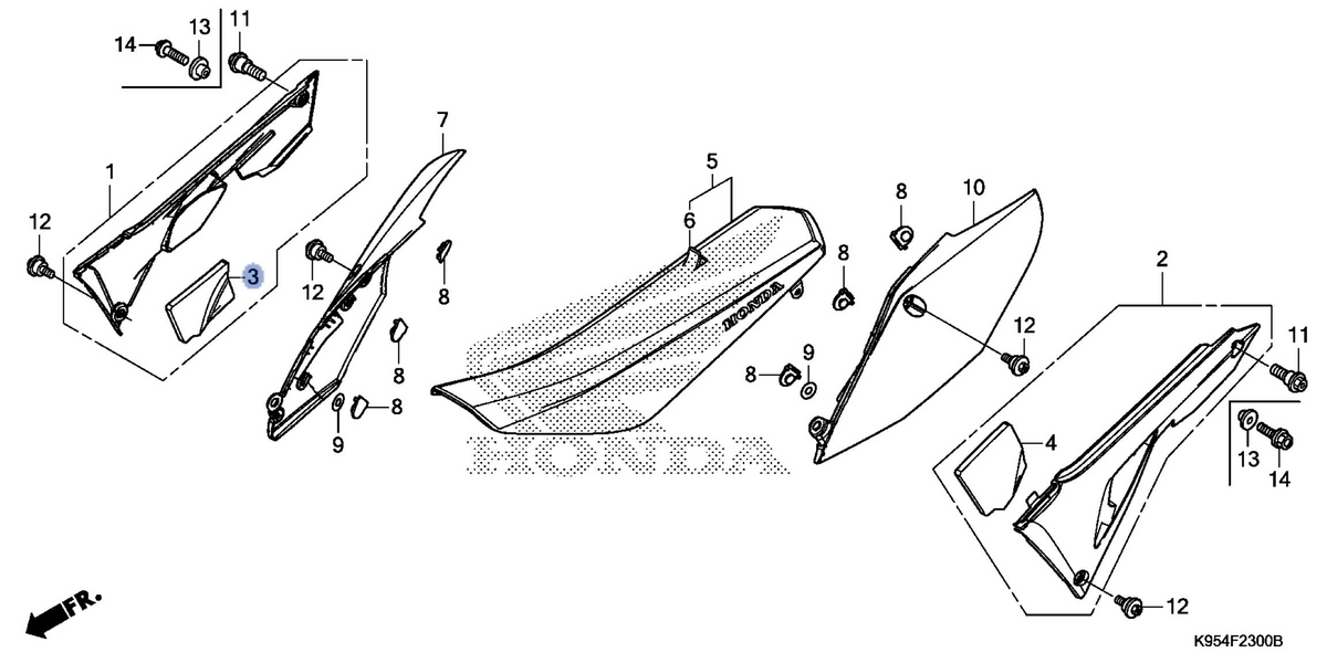 Honda OEM part 17233-MKE-A00