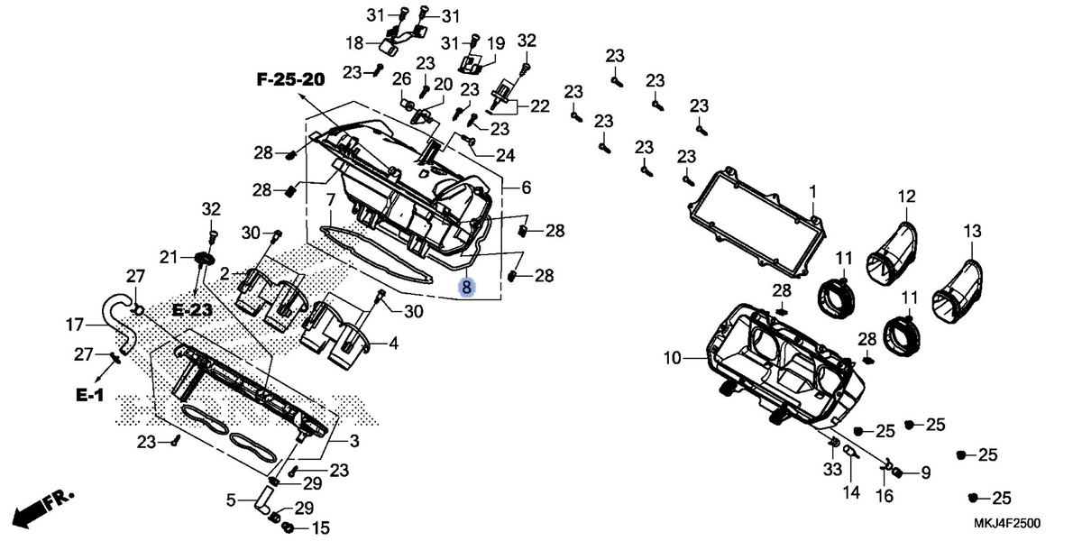 Honda OEM part 17233-MKJ-D00