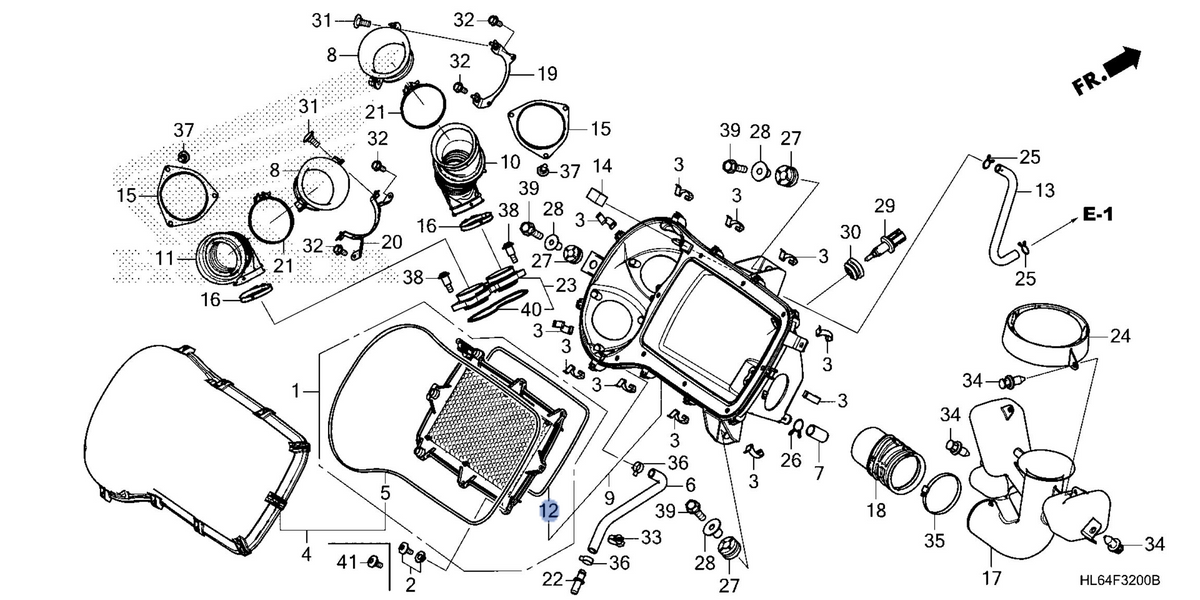 Honda OEM part 17234-HL6-A00