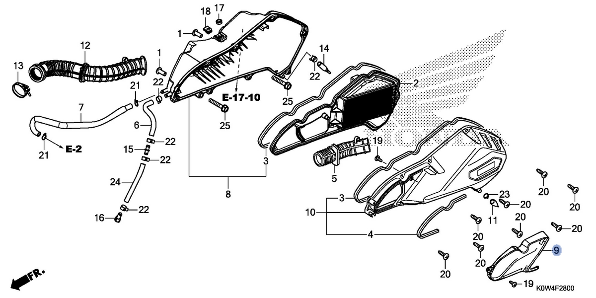 Honda OEM part 17234-K97-T00