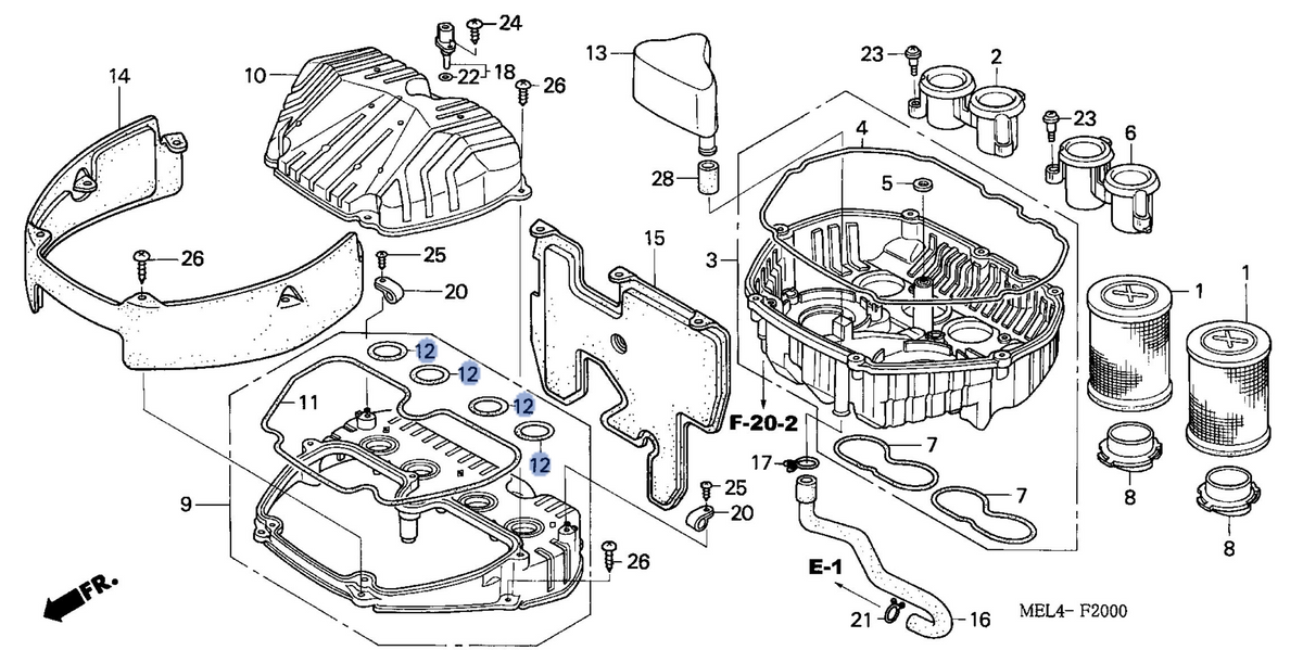 Honda OEM part 17234-MEL-300
