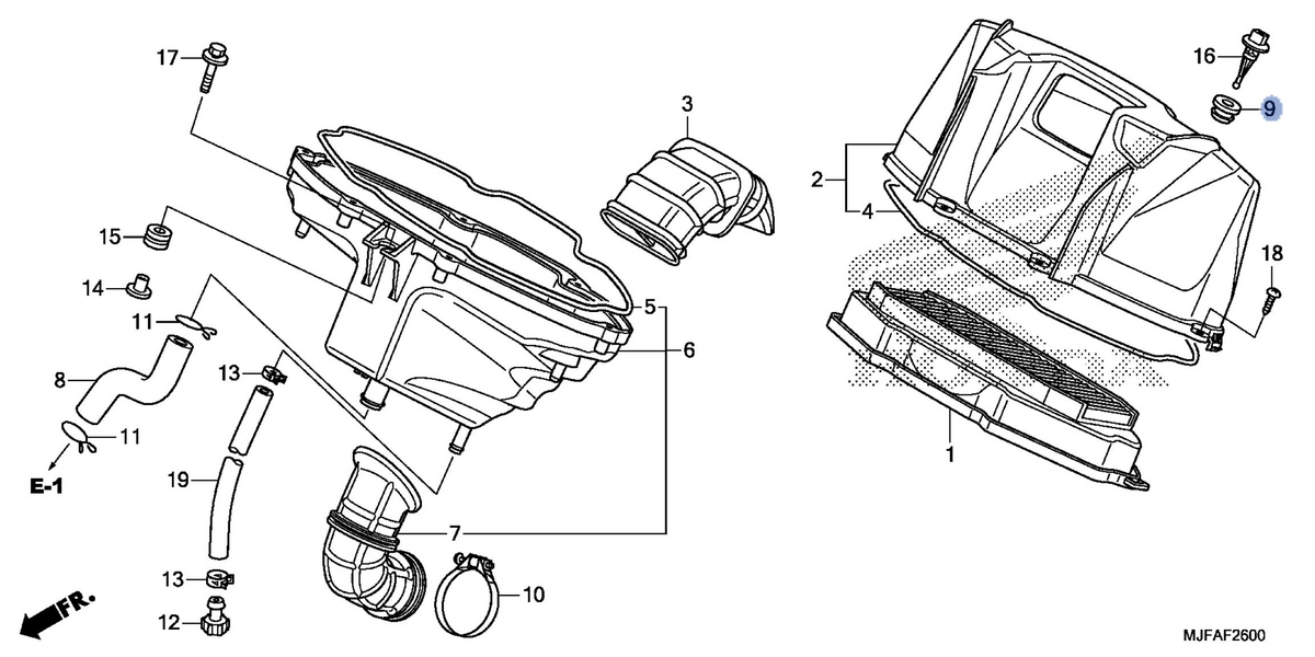 Honda OEM part 17234-MGS-D30