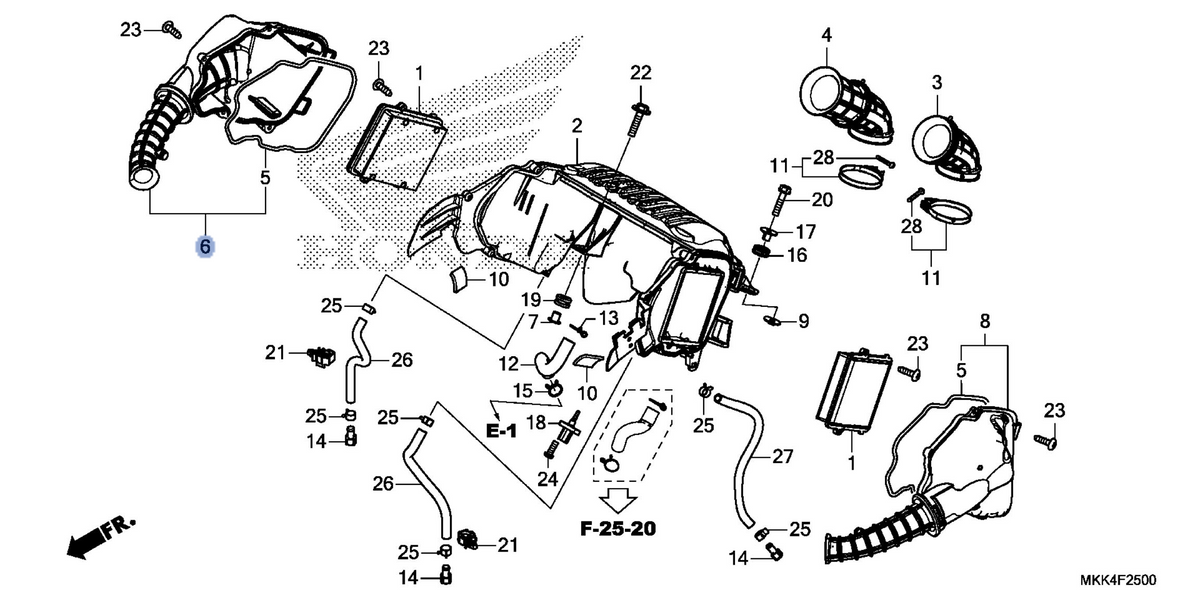 Honda OEM part 17234-MKK-D00