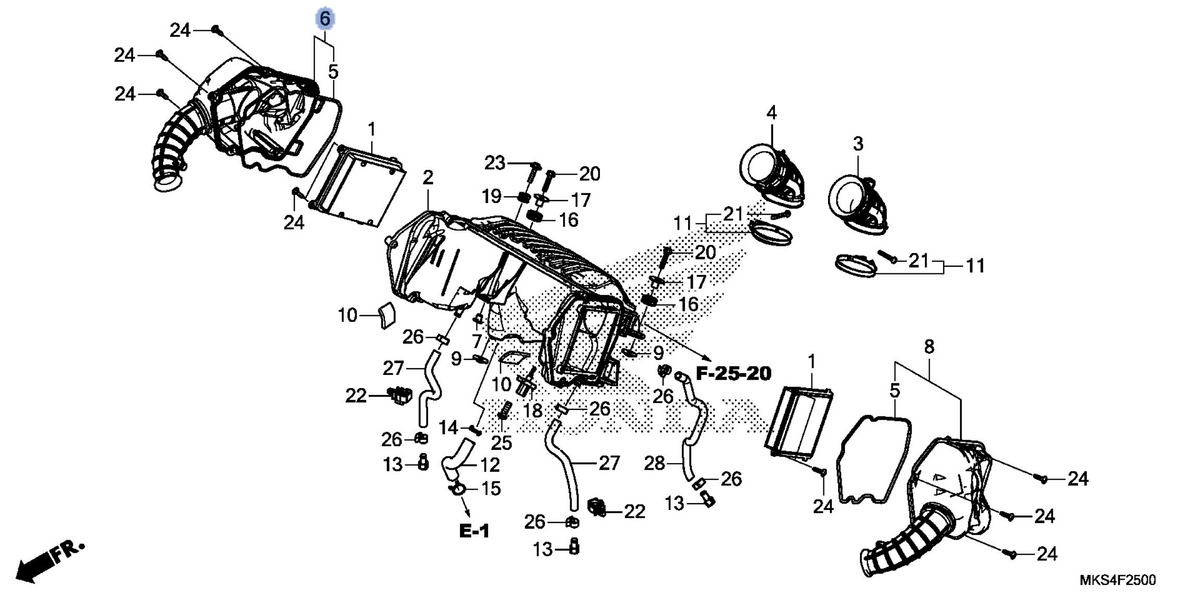 Honda OEM part 17234-MKS-E00