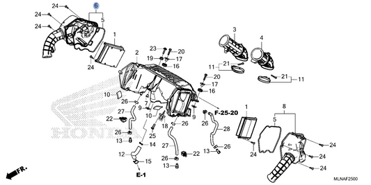 Honda OEM part 17234-MLN-E00