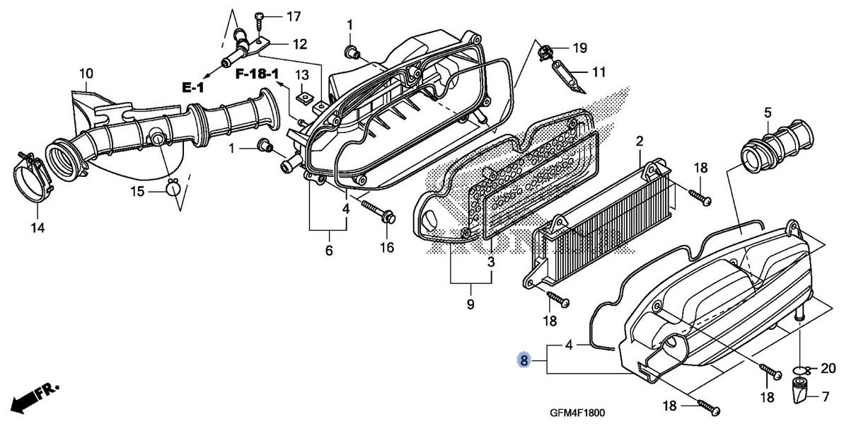 Honda OEM part 17235-GFM-901