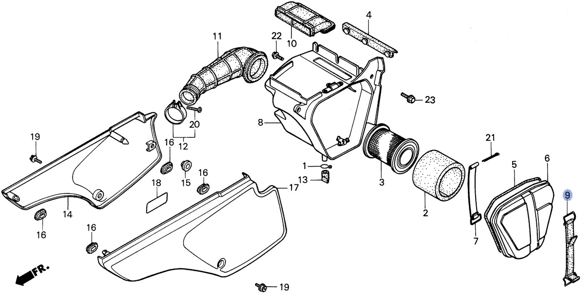 Honda OEM part 17235-GN1-680