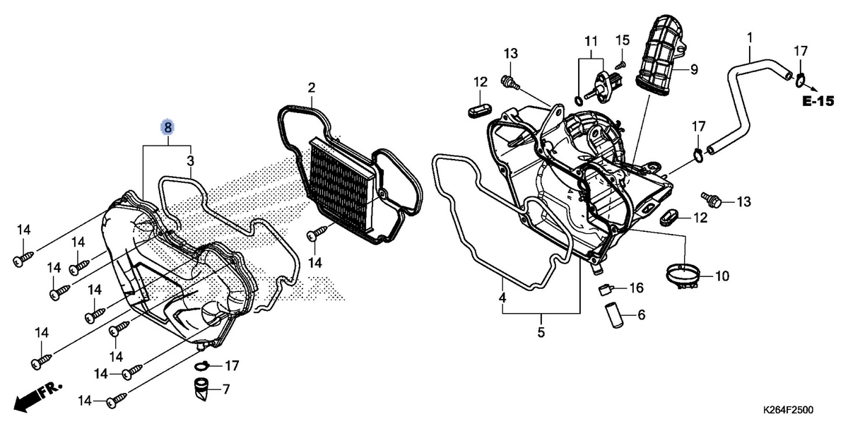 Honda OEM part 17235-K26-900