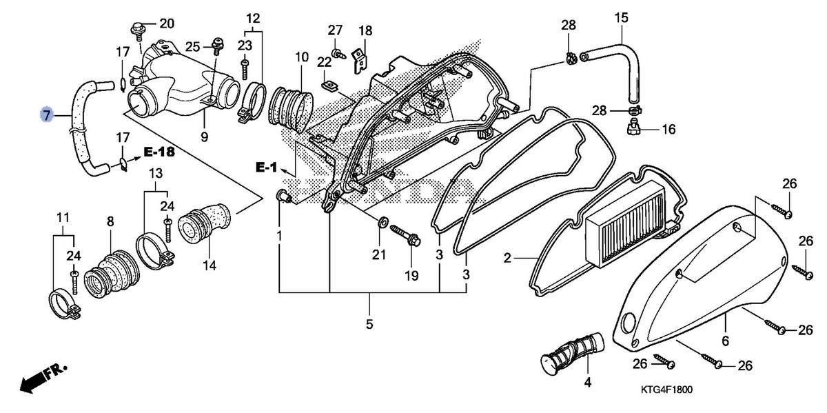 Honda OEM part 17235-KGF-900