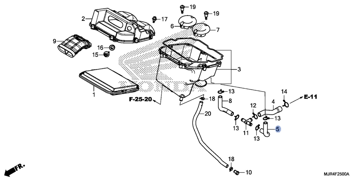 Honda OEM part 17235-MCA-000