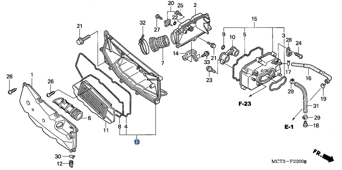 Honda OEM part 17235-MCT-772