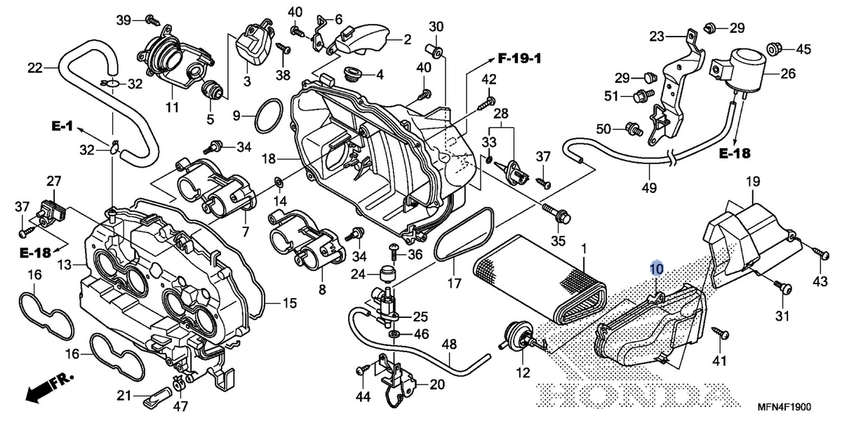 Honda OEM part 17235-MFN-D01