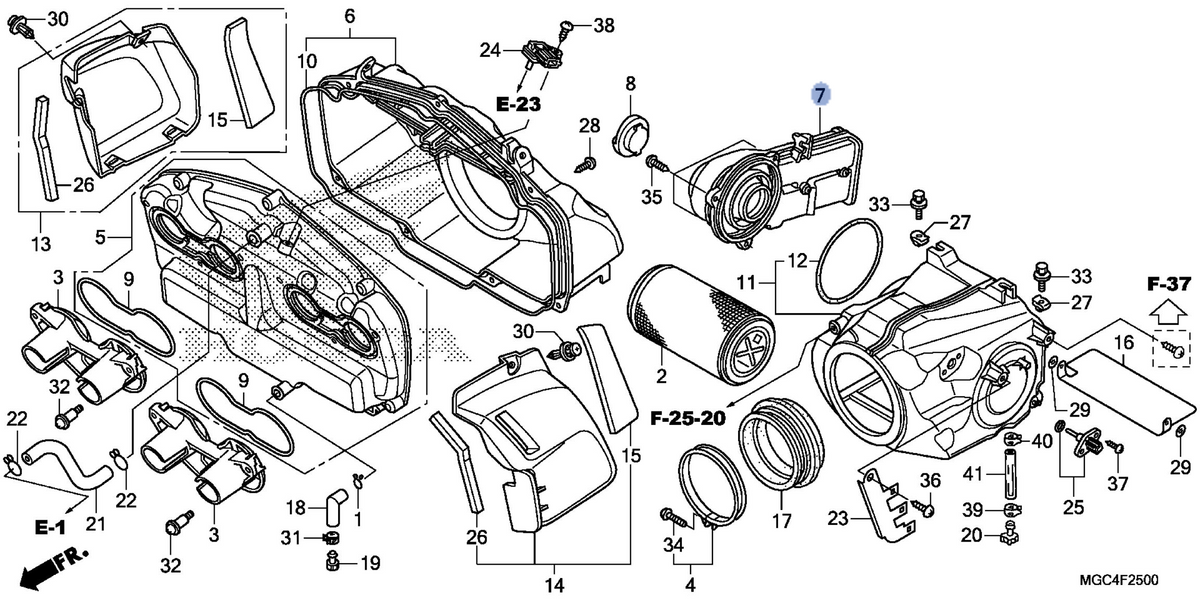 Honda OEM part 17235-MGC-D30