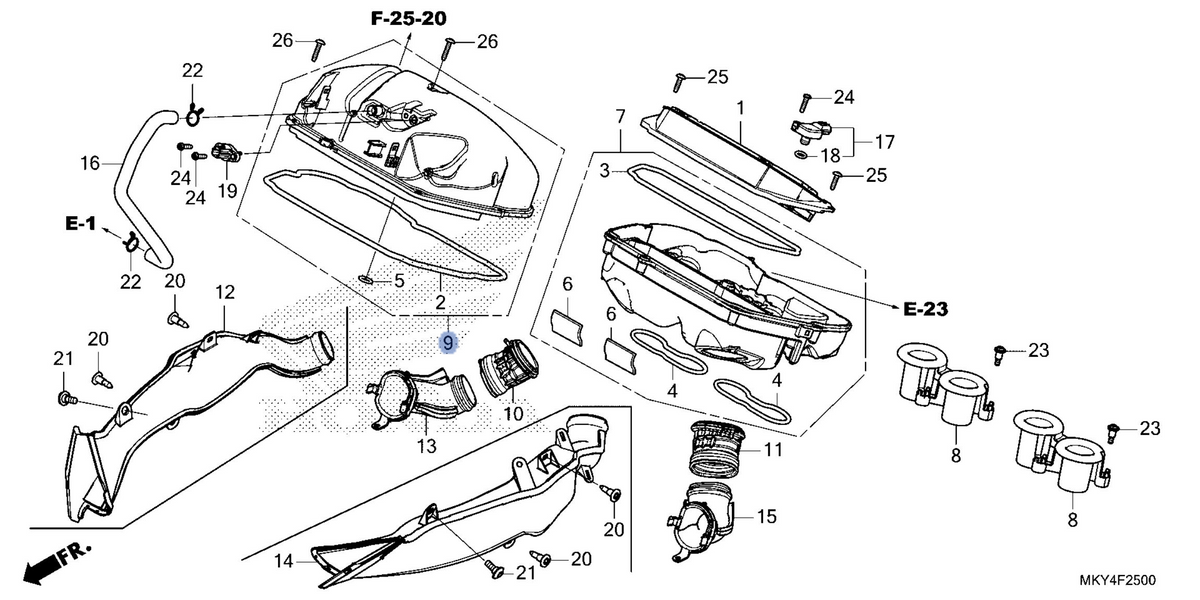Honda OEM part 17235-MKN-D50