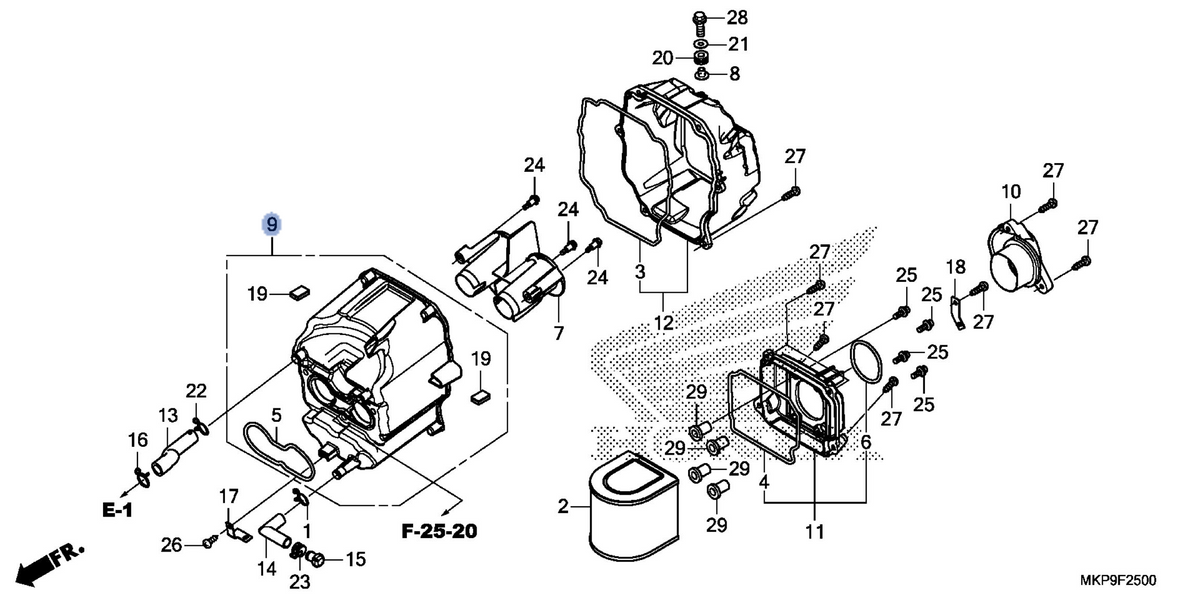 Honda OEM part 17235-MKP-J00