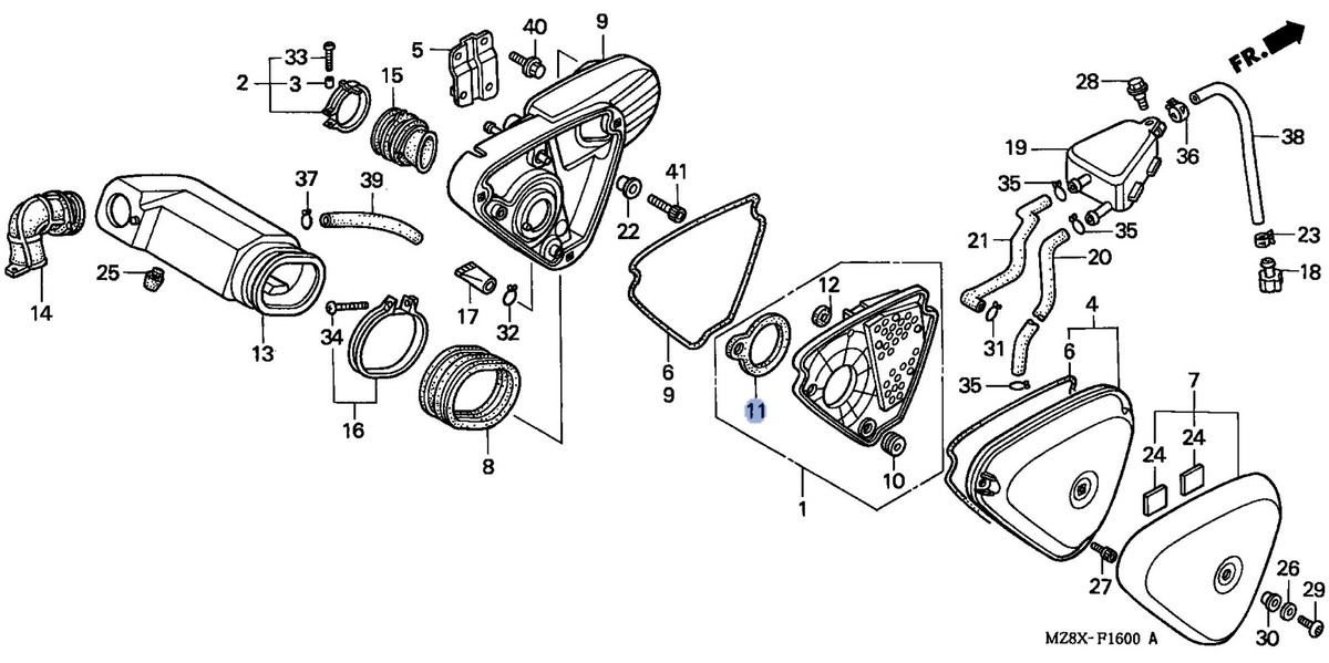Honda OEM part 17235-MZ8-G20