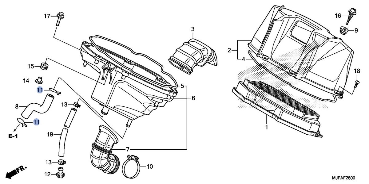 Honda OEM part 17236-MGS-D30