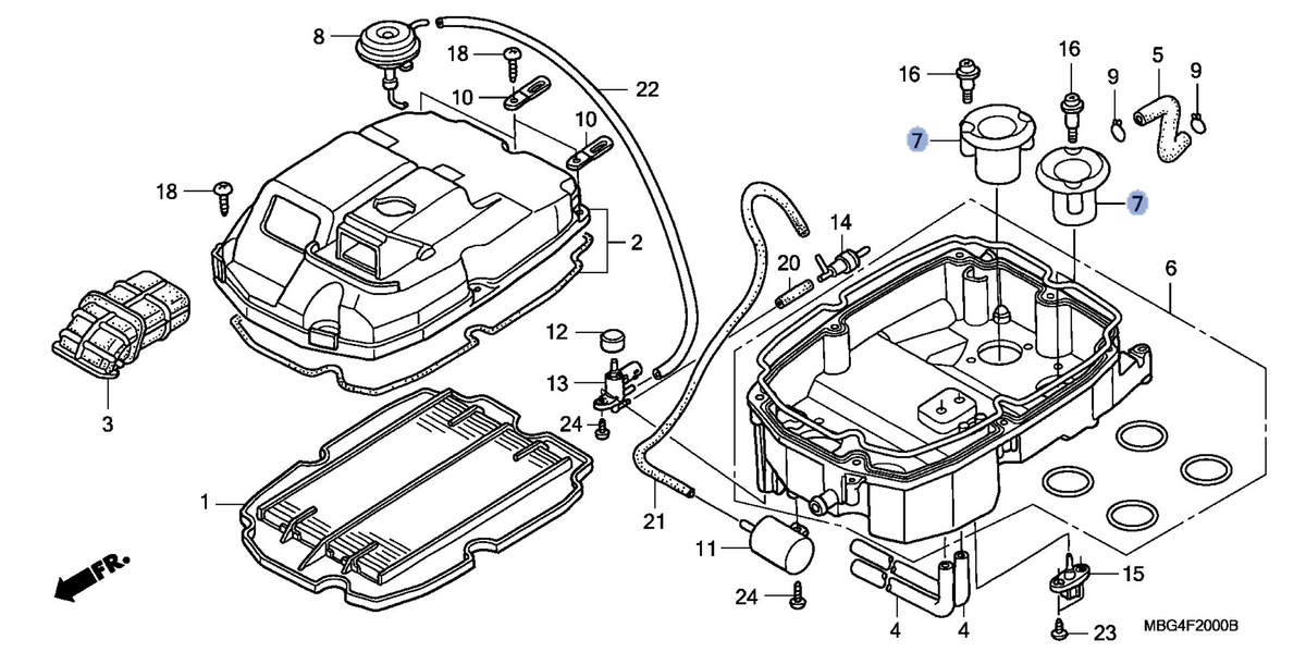 Honda OEM part 17237-MCW-D00