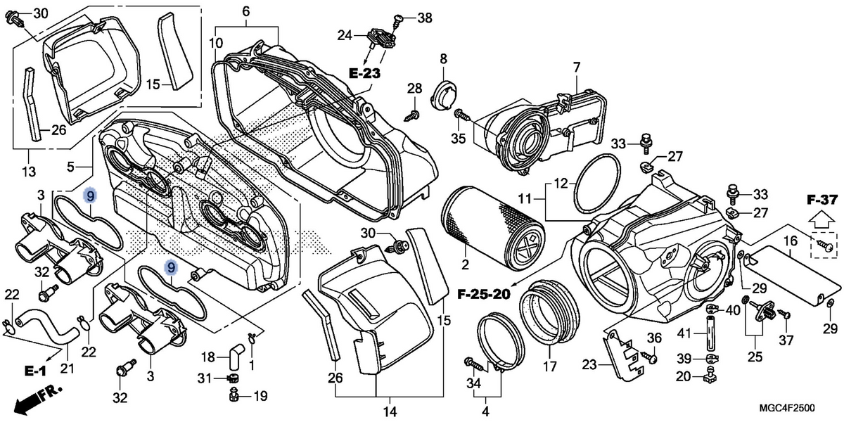 Honda OEM part 17237-MGC-000