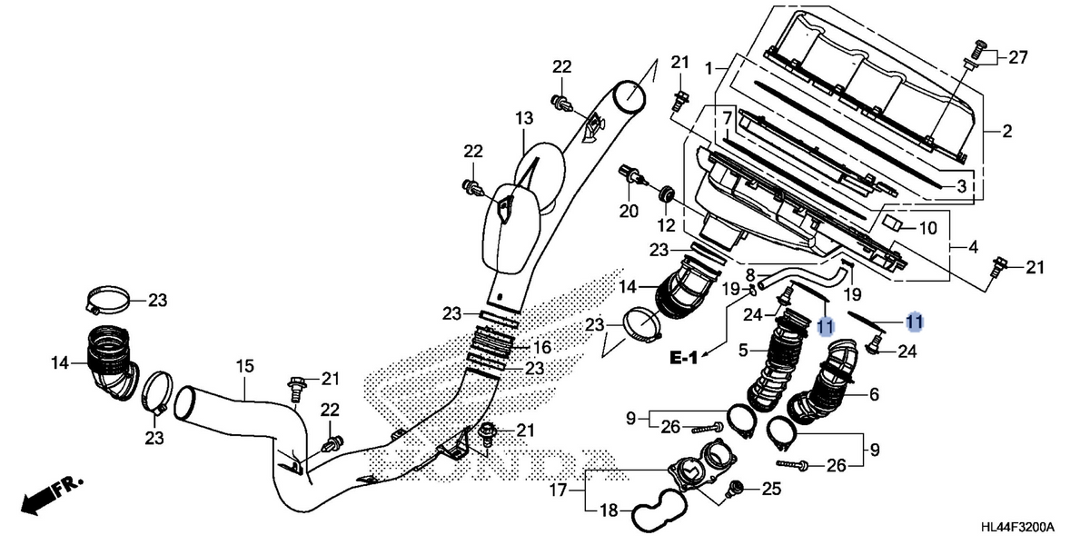Honda OEM part 17238-HL4-A00